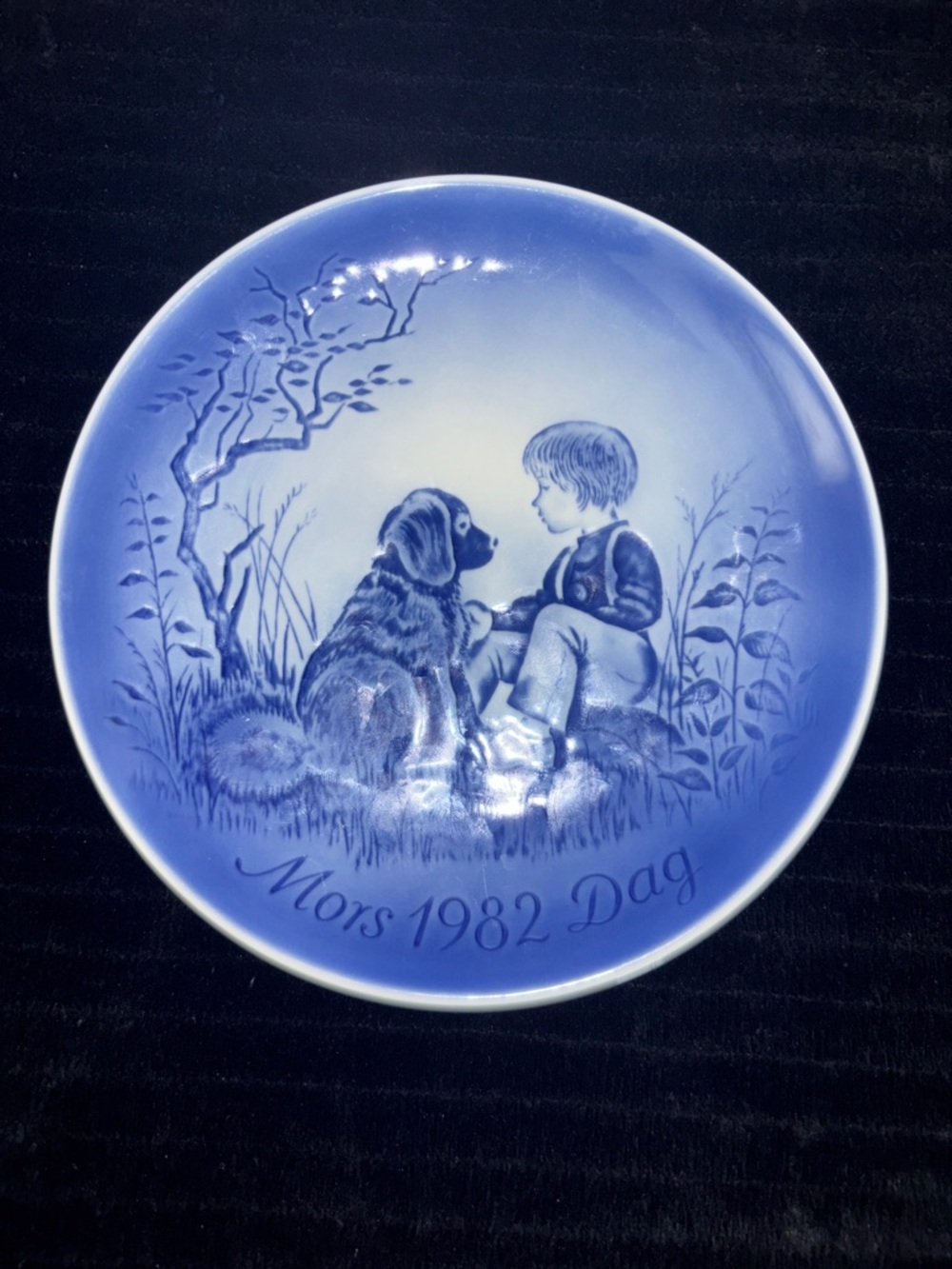 Desiree Royal Copenhagen Blue Decorative Wall Plate - Blue/white